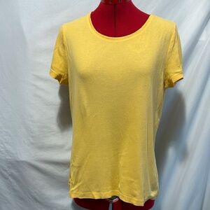 St. John's Bay Yellow Short Sleeve Tee MM148